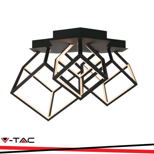 46W LED PLAFONIERA DI DESIGN 3000K CORPO NERO
