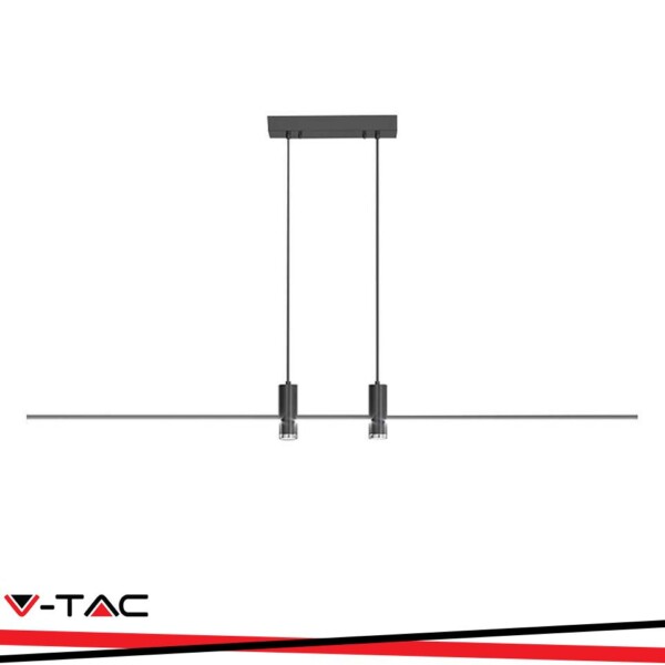 19W LED LAMPADARIO LED A SOSPENSIONE NERO 3000K