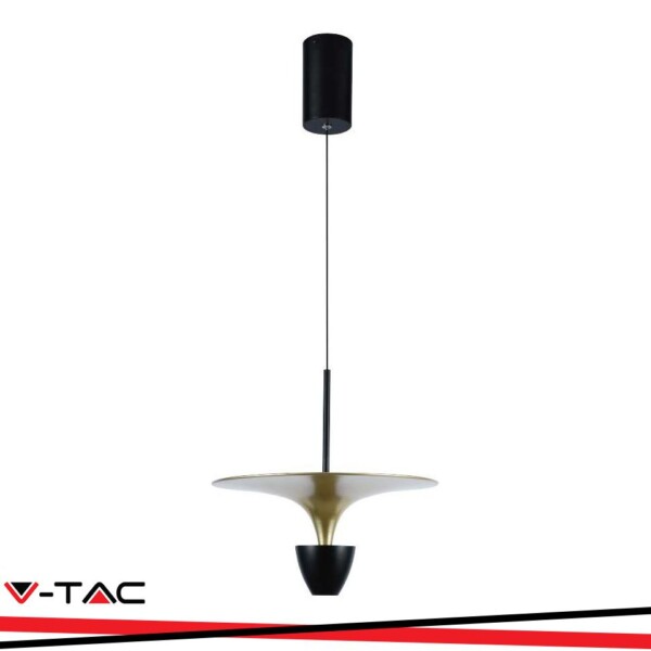 9W LED LAMPADARIO LED A SOSPENSIONE (30*320*100CM) NERA+GOLD BODY 4000K