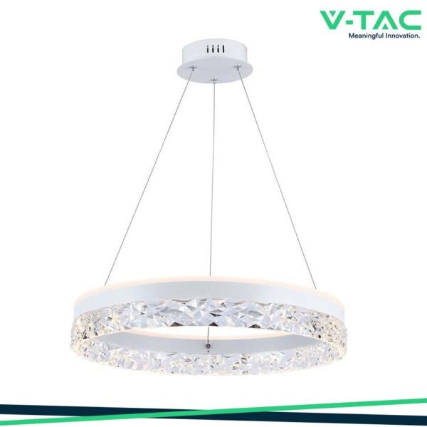 25W LED LAMPADARIO LED A SOSPENSIONE CON 1 CERCHIO3000K CORPO BIANCO