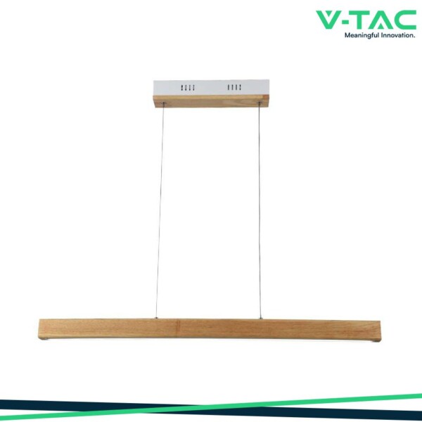 LAMPADARIO LED A SOSPENSIONE 12W COLORE LEGNO 4000K
