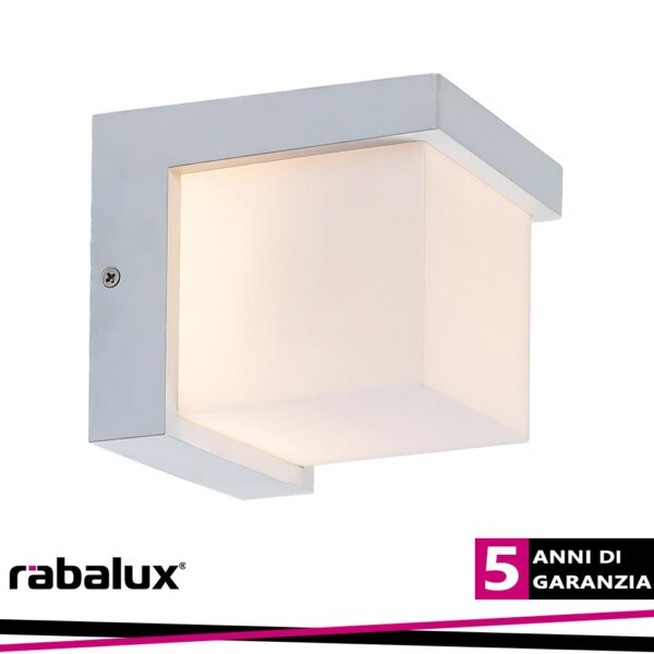 ANDELLE, OUTDOOR WHITE PLASTIC WALL LAMP, 10W, WITH SHADE: 5