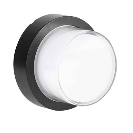 APPLIQUE A LED 7W NERO ROTONDO 3000K