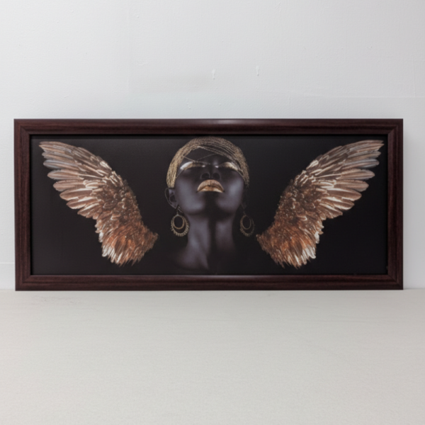 WITIT Quadro Canvas Tela Artistico in Stile Moderno Cornice in Legno, Arte Contemporanea, Arte Moderna, Arte Astratta, Donna, Fiori, Autunno, Primavera, Inverno,futurismo