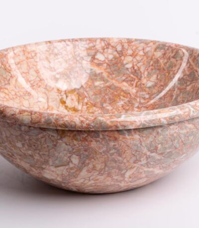 Lavabo da appoggio marmo rotondo multicolore