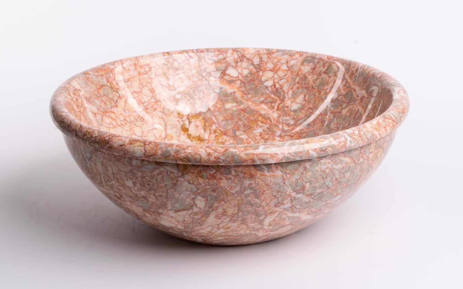 Lavabo da appoggio marmo rotondo multicolore Lavabo da appoggio marmo rotondo multicolore